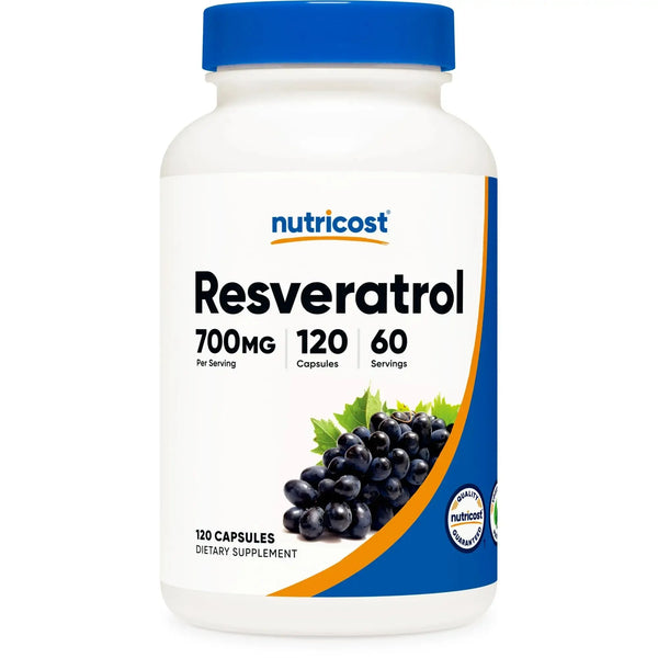 Nutricost Resveratrol 700mg, 120 Capsules - Gluten Free, Non-GMO, Vegan
