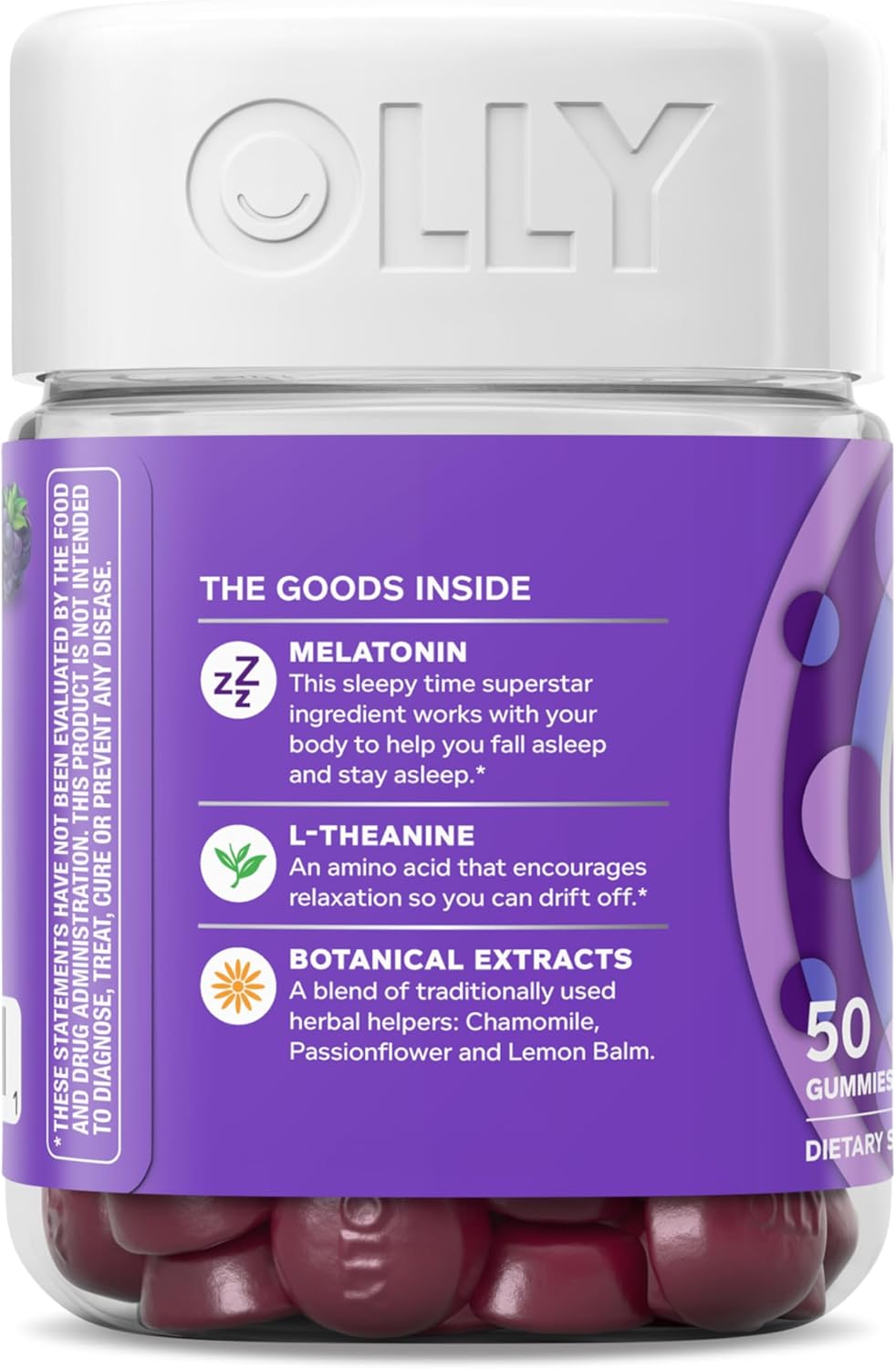 OLLY Restful Sleep Gummy Supplement with Melatonin & L-Theanine