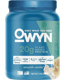 OWYN Only What You Need Plant-Based Protein Powder, Smooth Vanilla, 1.05 lbs
