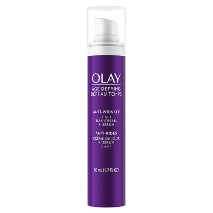 Olay Wrinkle Cream by Olay Age Defying 2-in-1 Anti-Wrinkle Day Cream Plus Serum, 50 ml
