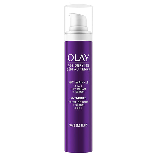 Olay Wrinkle Cream by Olay Age Defying 2-in-1 Anti-Wrinkle Day Cream Plus Serum, 50 ml
