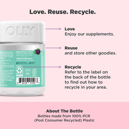 OLLY Flawless Complexion Healthy Skin Support, 300 mcg Vitamin A - 50 Count