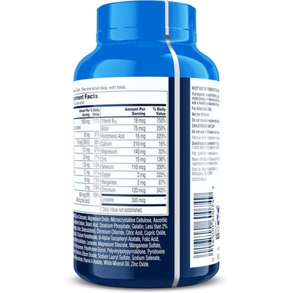 One A Day Men’s Multivitamin Daily Essentials, Multivitamin for Men Tablet, Supports Healthy Muscle Function, Physical Energy, and Immune Health with Vitamin B12, Vitamin C, and Zinc, 150 Count