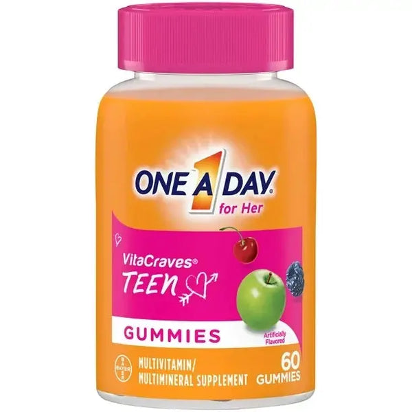 One A Day For Her Teen Multivitamin Gummies 60 count