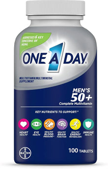 One A Day Men's 50+ Multivitamins, Vitamin A, Vitamin C, Vitamin D, Vitamin E & Zinc for Immune Health Support, Calcium 100 Tablet
