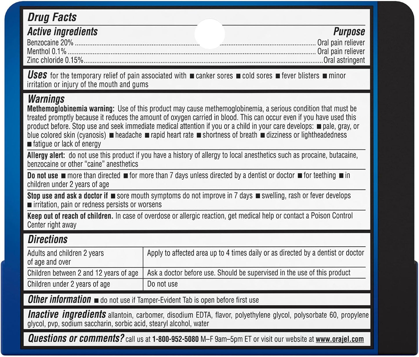 Orajel 3X Mouth Sores Medicated Pain Relief Gel, Extra Strength, 0.42 Oz