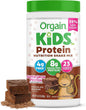 Orgain Kids Protein Powder Shake Mix, Chocolate Brownie - 8g Dairy Protein, 23 Vitamins & Minerals, Fruit & Vegetable Blend, Gluten Free, No Soy Ingredients, Add Nutrients to Kids Snacks - 1lb

