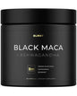 Organic Black Maca Root w. Ashwagandha - Highest Potency Black Maca Root Capsules for Men with 100% Pure Maca Peruana Powder Organic, Gelatinized, Non-GMO - 60 Pills

