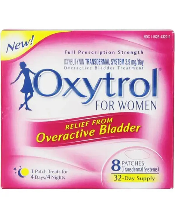 Oxytrol for Women Overactive Bladder Transdermal Patch, 8 Count
