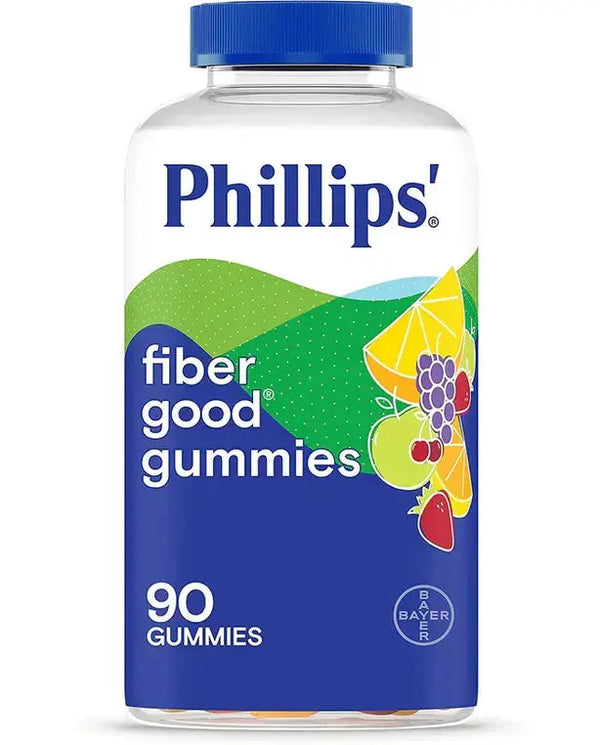 PHILLIPS Fiber Good Gummies, 90 Count, Inulin Soluble Fiber Gummy with Natural Flavors to Help Support Regularity*

