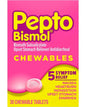 Pepto Bismol Chewable Tablets for Upset Stomach & Diarrhea Relief, Over-the-Counter Medicine, Original Flavor 30 Ct
