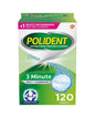 Polident 3 Minute Denture Cleanser Tablets - 120 Count