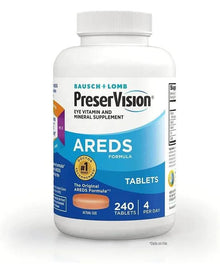 PreserVision AREDS Eye Vitamin & Mineral Supplement, Tablets, 240 Count (Pack of 1) , Packaging may vary
