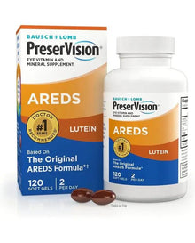 PreserVision AREDS Lutein Eye Vitamin & Mineral Supplement, Beta-Carotene Free, Soft Gels, 120 ct
