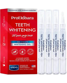 ProElobara Teeth Whitening Pen, Teeth Stain Remover Treatment to Whiten and Brighten Teeth with Power Tooth Whitening Gel - No Sensitivity, Brighter Smile, Painless, Effective, Mint Flavor - 4 Pens
