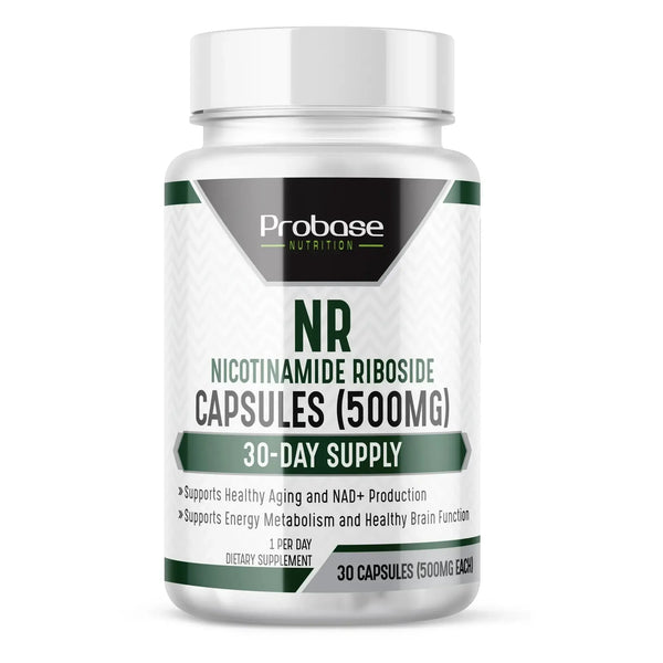 Probase Nicotinamide Riboside (NR) Capsules 30ct/500mg NAD+ Boosting Supplement
