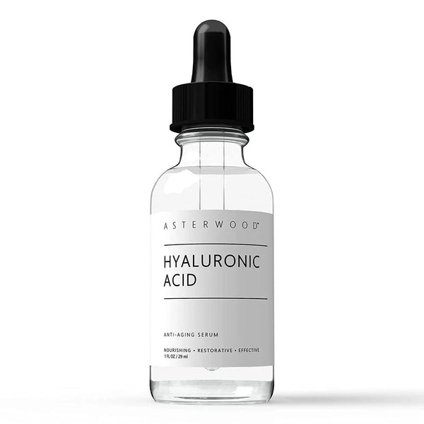Pure Hyaluronic Acid Serum for Face; Plumping Anti-Aging Face Serum, Hydrating Facial Skin Care Product, Fragrance Free, Pairs Well with Vitamin C Serum & Retinol Serum, 29ml/1 oz
