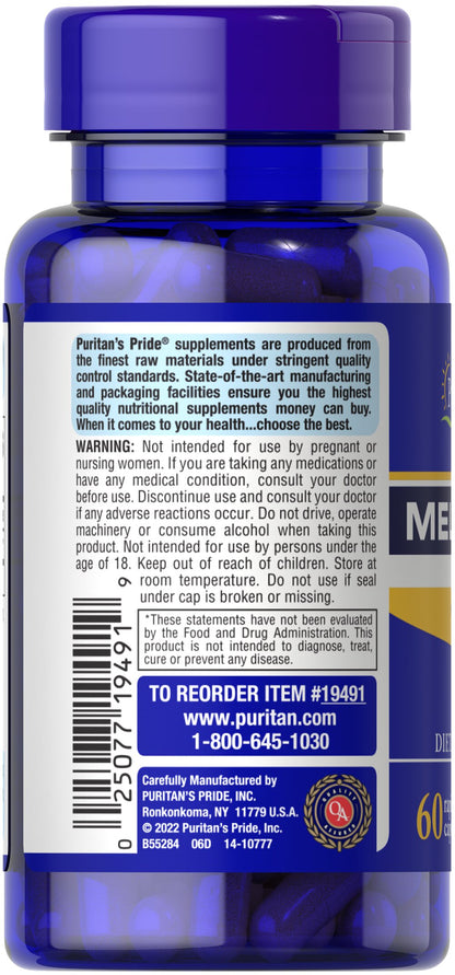 Puritan's Pride Premium Super Strength Melatonin 10mg Sleep Aid, 60 Rapid Release Capsules