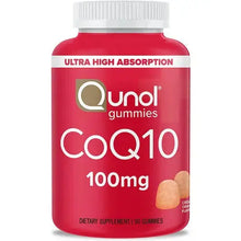 Qunol CoQ10 100mg, Delicious Gummy Supplements, Coenzyme Q10 Helps Support Heart Health, Vegan, Gluten Free, Ultra High Absorption - 90 Count