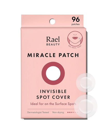 Rael Pimple Patches, Miracle Invisible Spot Cover - Hydrocolloid Acne Pimple Patches for Face, Blemishes and Zits Absorbing Patch, Breakouts Spot Treatment for Skin Care, Facial Stickers, 2 Sizes (96
