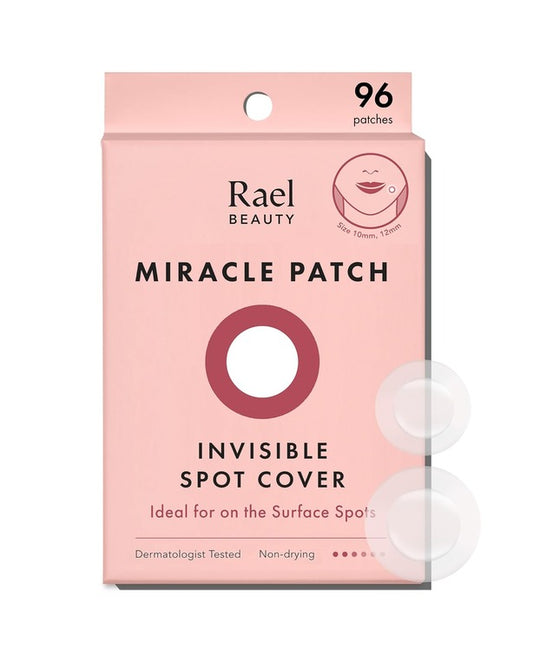 Rael Pimple Patches, Miracle Invisible Spot Cover - Hydrocolloid Acne Pimple Patches for Face, Blemishes and Zits Absorbing Patch, Breakouts Spot Treatment for Skin Care, Facial Stickers, 2 Sizes (96
