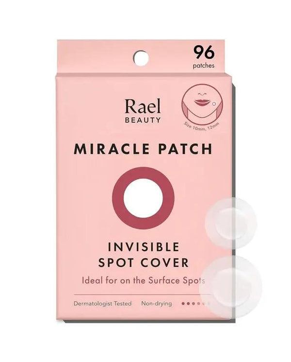 Rael Pimple Patches, Miracle Invisible Spot Cover - Hydrocolloid Acne Pimple Patches for Face, Blemishes and Zits Absorbing Patch, Breakouts Spot Treatment for Skin Care, Facial Stickers, 2 Sizes (96
