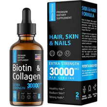 Raw Science's Liquid Collagen & Biotin Drops for Skin, Hair, & Nail Health for Women & Men
