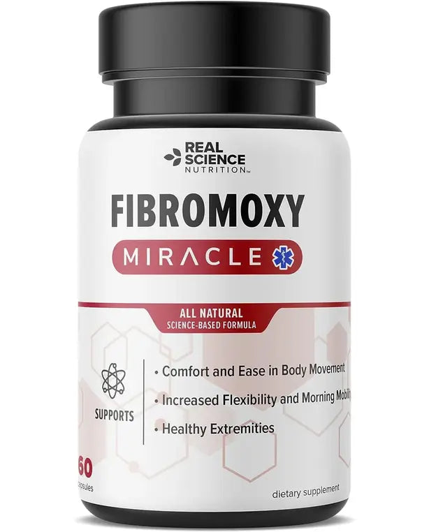 Real Science Nutrition Offers FIBROMOXY Miracle- Relief from Symptoms of Fibromyalgia Including Body Pain and Stiffness, Tenderness, Morning Stiffness, Swelling and Tingling in Extremities.

