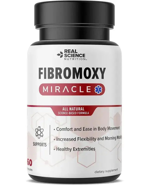 Real Science Nutrition Offers FIBROMOXY Miracle- Relief from Symptoms of Fibromyalgia Including Body Pain and Stiffness, Tenderness, Morning Stiffness, Swelling and Tingling in Extremities.
