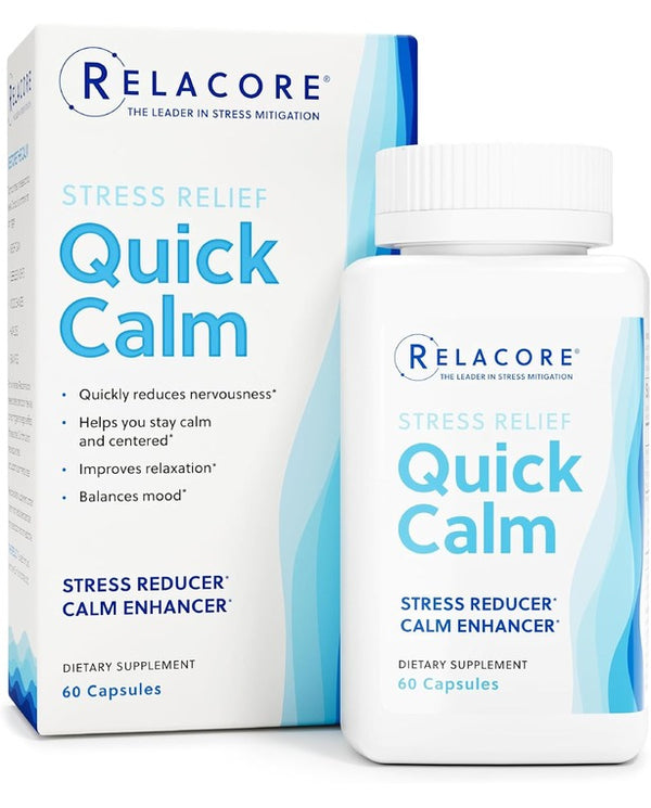 Relacore Quick Calm Mood Support Supplement – 60 Capsules
