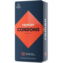 Roman Condoms | Ultra-Thin, Lubricated Condoms Made with 100% Natural Rubber Latex, FDA-Cleared, Electronically Tested for Safety and Reliability
