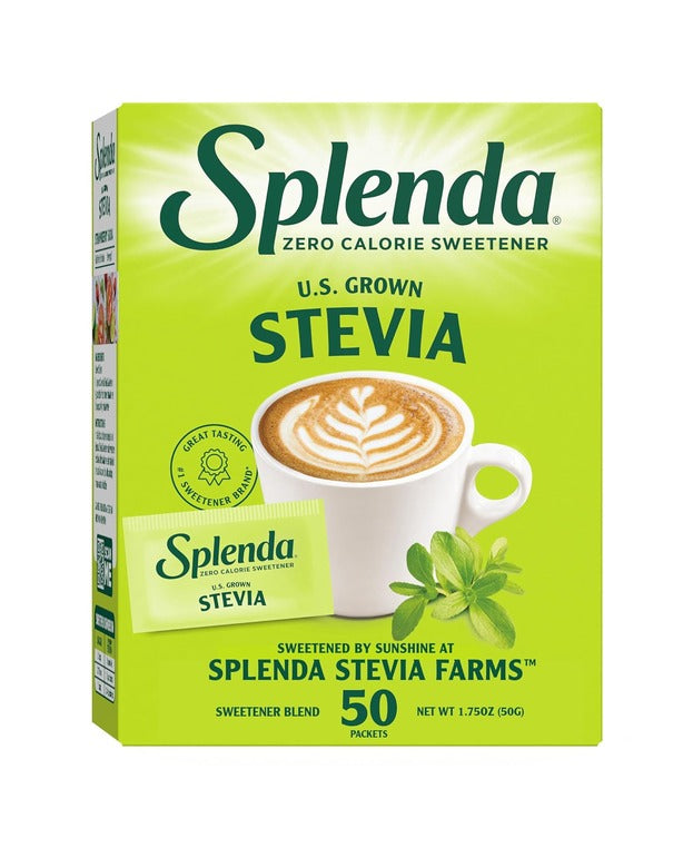 SPLENDA Stevia Zero Calorie Sweetener, Sugar Substitute Packets, 50 Count (Pack of 1)