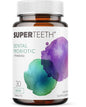 SUPER TEETH Chewable Dental Probiotic for Kids and Adults | Holistic Oral Probiotic That Supports Healthy Teeth and Gums | Sugar-Free Natural Mint Flavor | Fluoride Free 30ct
