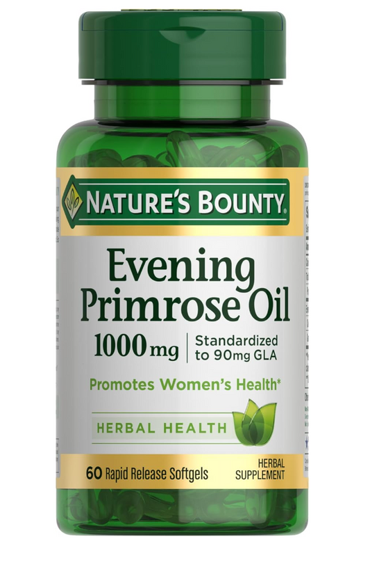 Nature's Bounty Evening Primrose Oil, 1000 mg, 60 Rapid Release Softgels