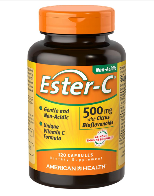 Ester-C® 500 mg with Citrus Bioflavonoids 120 Capsules