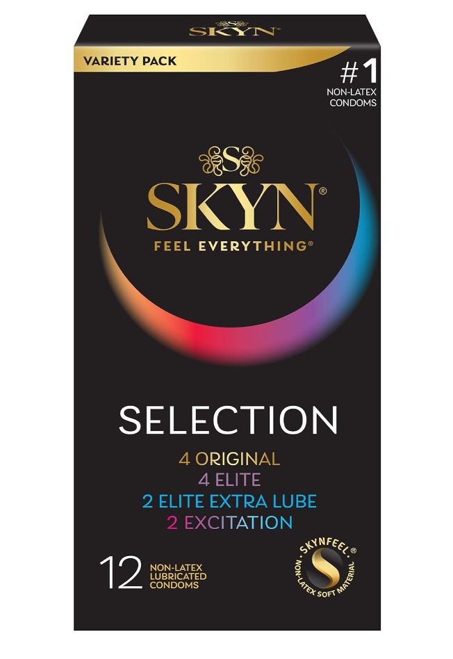 SKYN Selection Non-Latex Condoms - 12 Count; SKYN Original, Excitation, Elite & Elite Extra Lube