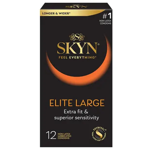 SKYN Elite Extra Fit Non-Latex Condoms, 12 Count