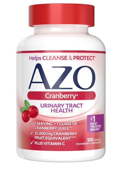 AZO Cranberry Urinary Tract Health Dietary Supplement, Sugar Free, 100 Count