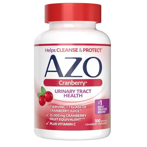 AZO Cranberry Urinary Tract Health Dietary Supplement, Sugar Free, 100 Count