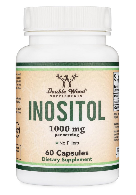 Double Wood Inositol Capsules (Myo Inositol) 1000mg Health Support for Women (60 Count)