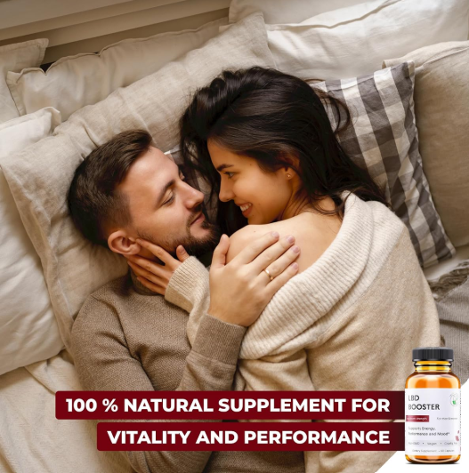 Energy Pills Organic Maca Root - Testosterone Booster with Korean Red Ginseng & L-Theanine - Libido Enhancement for Men & Women - Gluten-Free Vegan Non-GMO Supplement Capsules