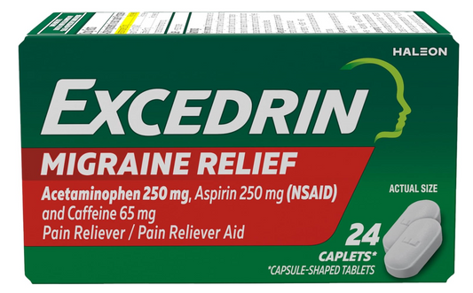 Excedrin Migraine Relief Caplets - 24 Count