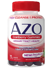 AZO Cranberry Urinary Tract Health Gummies Dietary Supplement, 72 count gummies AZO