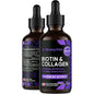 SimplyVital: Biotin & Collagen 30,000 mcg Liquid Drops for Hair, Skin, Nails for Men & Women - 2 fl oz
