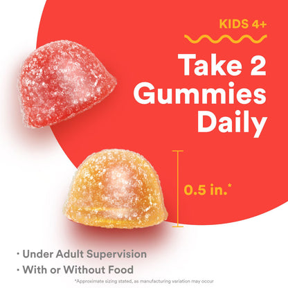 SmartyPants Kids Multivitamin Gummies, Vitamin D & C, Omega 3, Zinc, 100 Ct
