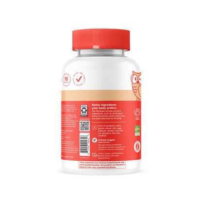 SmartyPants Kids Multivitamin Gummies, Vitamin D & C, Omega 3, Zinc, 100 Ct
