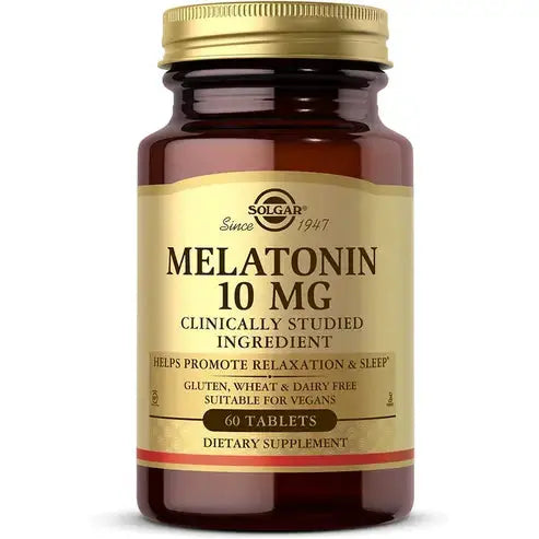 Solgar Melatonin 10mg, 60 Tablets - High-Dosage - Helps Promote Relaxation & Sleep - Clinically-Studied Melatonin - Supports Natural Sleep Cycle - 60 Servings
