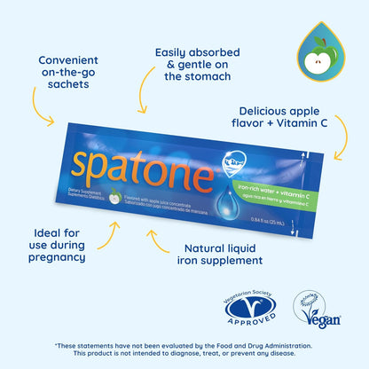 Spatone Natural Iron Supplement + Vitamin C (28 Sachets)