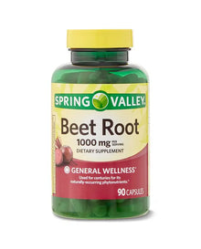 Spring Valley Beet Root Dietary Supplement, 1000 mg, 90 Count 
