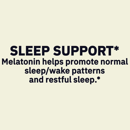 Spring Valley - Melatonin, Sleep Support with Lemon Balm, 10mg, 120 Vegetarian Tablets